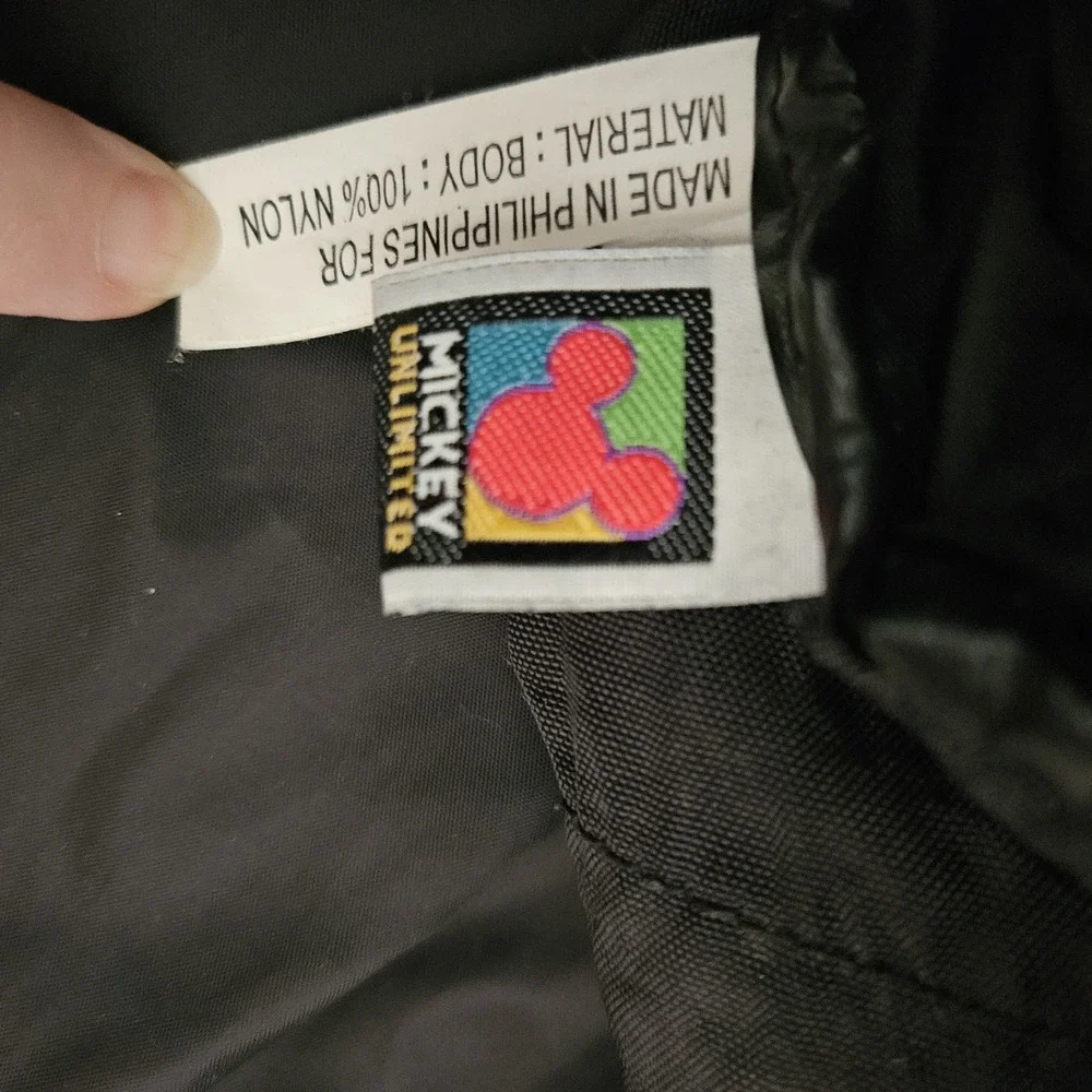 Disney Mickey Mouse Unlimited Vintage 90s Black Duffle Bag